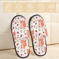thumbnail image 2 of Fotbe Squirrel And Pantuflas Peludas para Mujer con Estampado, Zapatillas de Peluche, Zapatos de Invierno para Casa, Uso Interior y Exterior-Large, 2 of 8
