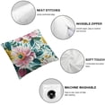 thumbnail image 6 of Spring flower pillowcase cute flower pink green blue pillowcase pillowcase cushion cover print, multiple sizes, set of 2 pieces, 6 of 7