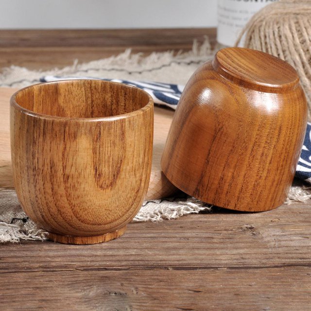 5 X Taza De Agua De Natural, Taza De Hecha , Taza De Té Pequeña, Taza Para Beber De 105 Ml Macarena Taza de tazas de té de madera de cocina