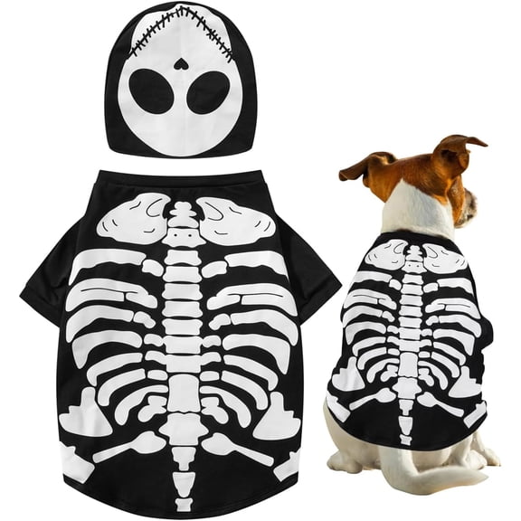 Halloween Skeleton Costumes for Pets Dogs (X-Large)