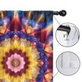 thumbnail image 4 of Blackout Kids Curtains,Colorful Tie Dye Flower Mandala Pattern Childrens Insulated Curtains Set Of 2,Bedroom Essentials,Toddler Room Decor 42"x54", 4 of 5