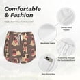 thumbnail image 4 of Rateoe Cut Pug Printed 2 in 1 Women's Workout Shorts for Athletic Gym Running Shorts with Phone Pockets-XX-Large, 4 of 7