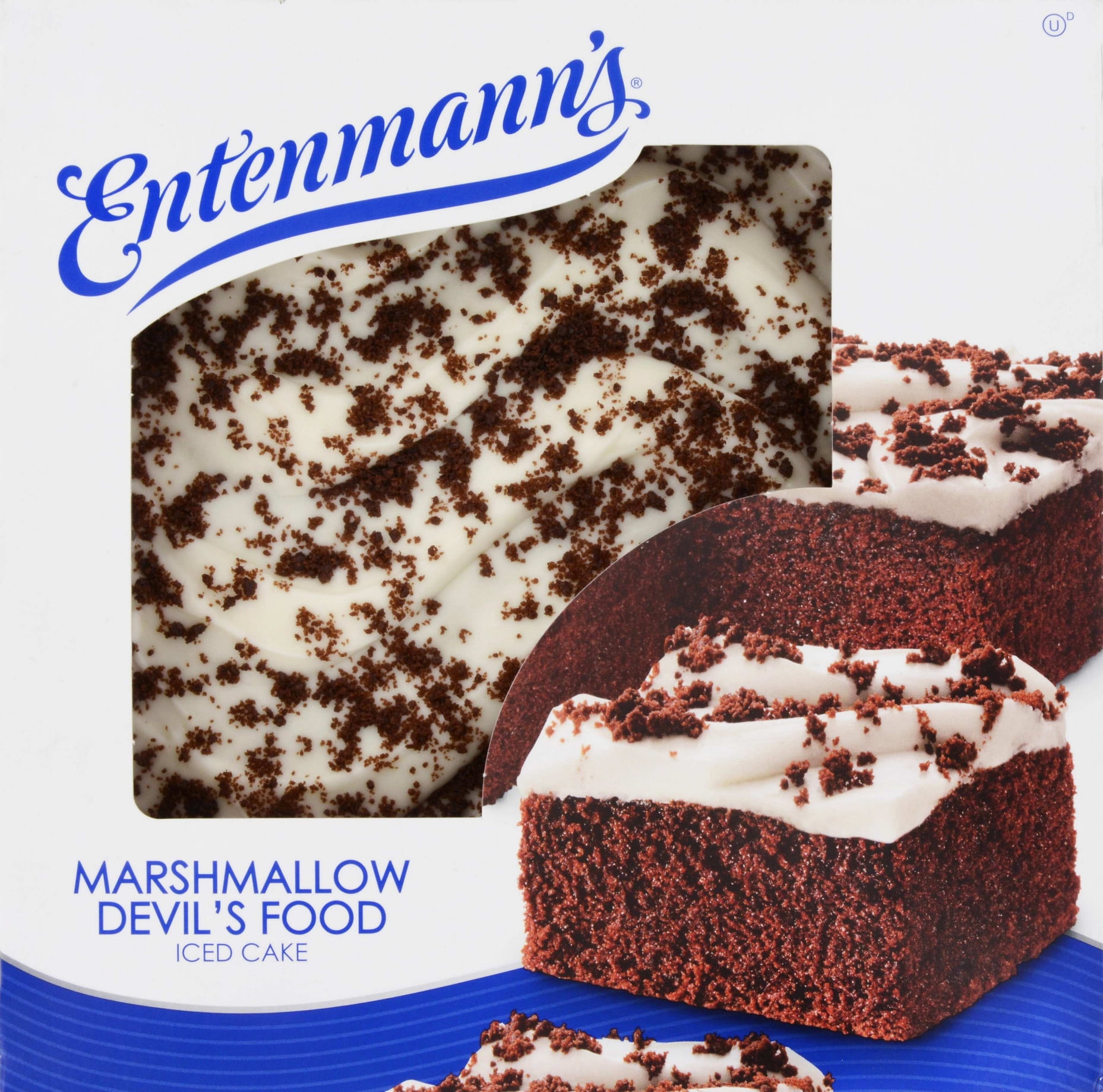 Entenmanns Marshmallow Iced Devils Food Cake Cake Walls
