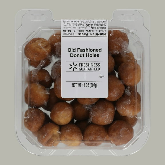 Freshness Guaranteed Old Fashioned Glazed Donut Holes, 14 oz, 28 Count Clamshell