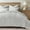 Frost Gray, variant on EVERGRACE Velvet Quilt Set Queen Size, Luxurious Soft Quilted Bedding Sets, Lightweight Velvet Comforter for All Season, Striped Channel Bedspread Coverlet with 2 Shams, Light Sand