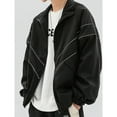 thumbnail image 5 of Men's Simple Daily Long Sleeve Jacket Fabric Coats, 5 of 5