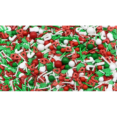 A Treat for St. Nick - 4 OZ Bag - Pearls, White Candy Canes and Snowmen