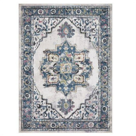 Concord Global Trading Concord Global Vintage Collection Barclay Area Rug Ivory 6'7''x9'3'' 7' x 9' Bedroom