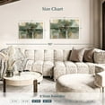 thumbnail image 4 of Elephant Stock Morning Fjord Rifle Green Wall Art - Horizontal Canvas Wall Art - Living Room Wall Decor - Abstract Canvas - Green And Gray Decor By Silvia Vassileva - 36" x 24", 4 of 8