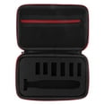 thumbnail image 1 of Caja de almacenamiento pa afeitadora con forro suave, estuche rígido caída, bolsa pa afeitadora Cremallera roja Colcomx Almacenamiento de máquinas de afeitar, 1 of 6