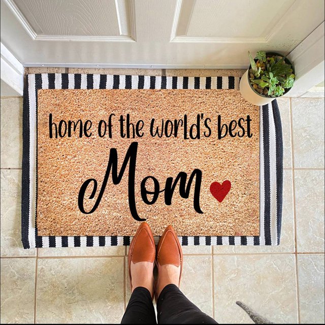 Hbdhejl 2024 New Mother'S Day Printed Welcome Rug Mother'S Day Stain Retro Slip Farmhouse Decorative Rug Farmhouse Mother'S Day Rug Gift Mother'S Day Decorative Rug 1Pc