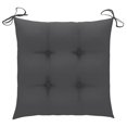 thumbnail image 2 of vidaXL Rocking Chair with Anthracite Cushion Solid Teak Wood, 2 of 5