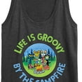 thumbnail image 3 of Pete The Cat - Life Is Groovy By The Campfire - Women's Racerback Tank Top, 3 of 6