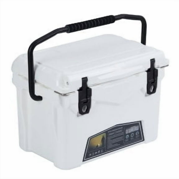 20 Quart Hard Camping Cooler, Adventure Outdoor Cooler Portable Insulated Ice Chest Cooler Box with Heavy Duty Handle, 5-Day Ice Retention, Great Camping Cooler with Easy Carry Top Handle Cooling Ice