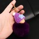 thumbnail image 3 of Lindo Bebé Durmiendo Llaveros Muñeca Bolsa De Piel Sintética Decoración Llavero Púrpura Sunnimix Colgante de felpa de mujer, 3 of 8