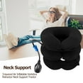 thumbnail image 2 of Camilla Cuello Inflable Soporte 3 Tubos Aire Tracción Cervical (Negro) Tmvgtek cuidado belleza, 2 of 9
