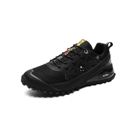

Kesitin Mens Breathable Athletic Sneaker Outdoor Comfortable Sneakers Lace Up Trainers Black 7.5