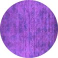 thumbnail image 1 of Ahgly Company Indoor Round Oriental Purple Industrial Area Rugs, 4' Round, 1 of 4