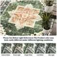 thumbnail image 2 of Tzou Large Area Rug 10x13 Vintage Retro Rug Indoor Door Mat Non Slip Carpet for Nursey Room, Dark Green, 2 of 8