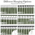 thumbnail image 2 of StangH Sage Green Curtains for Living Room Soft Velvet Back Tab Nursery Bedroom Window Panels 96 inches Long Room Darkening Thermal Insulated Drapes, W42 x L96, 2 Panels, 2 of 7