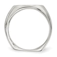 thumbnail image 2 of 925 Sterling Silver 18x14mm Open Back Signet Ring Size 11, 2 of 7