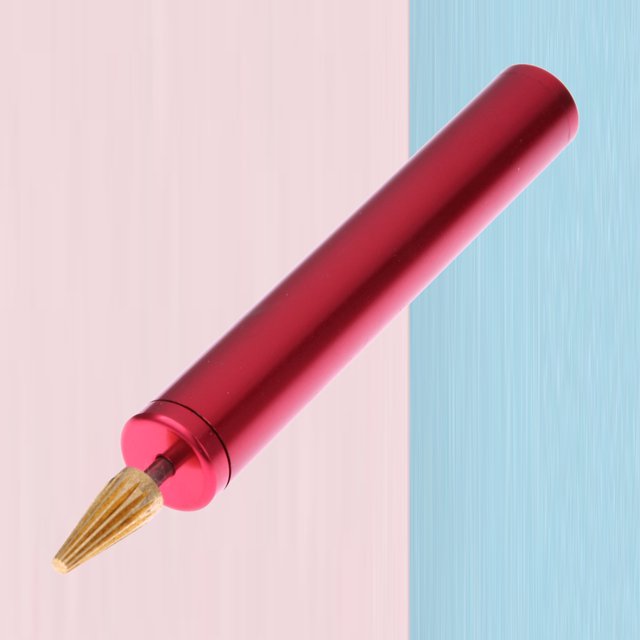 Bolígrafo de aceite de borde de cabeza de latón bolígrafo de pintura de borde DIY portátil para herramientas de procesamiento de cuero Hugtrwg Para estrenar