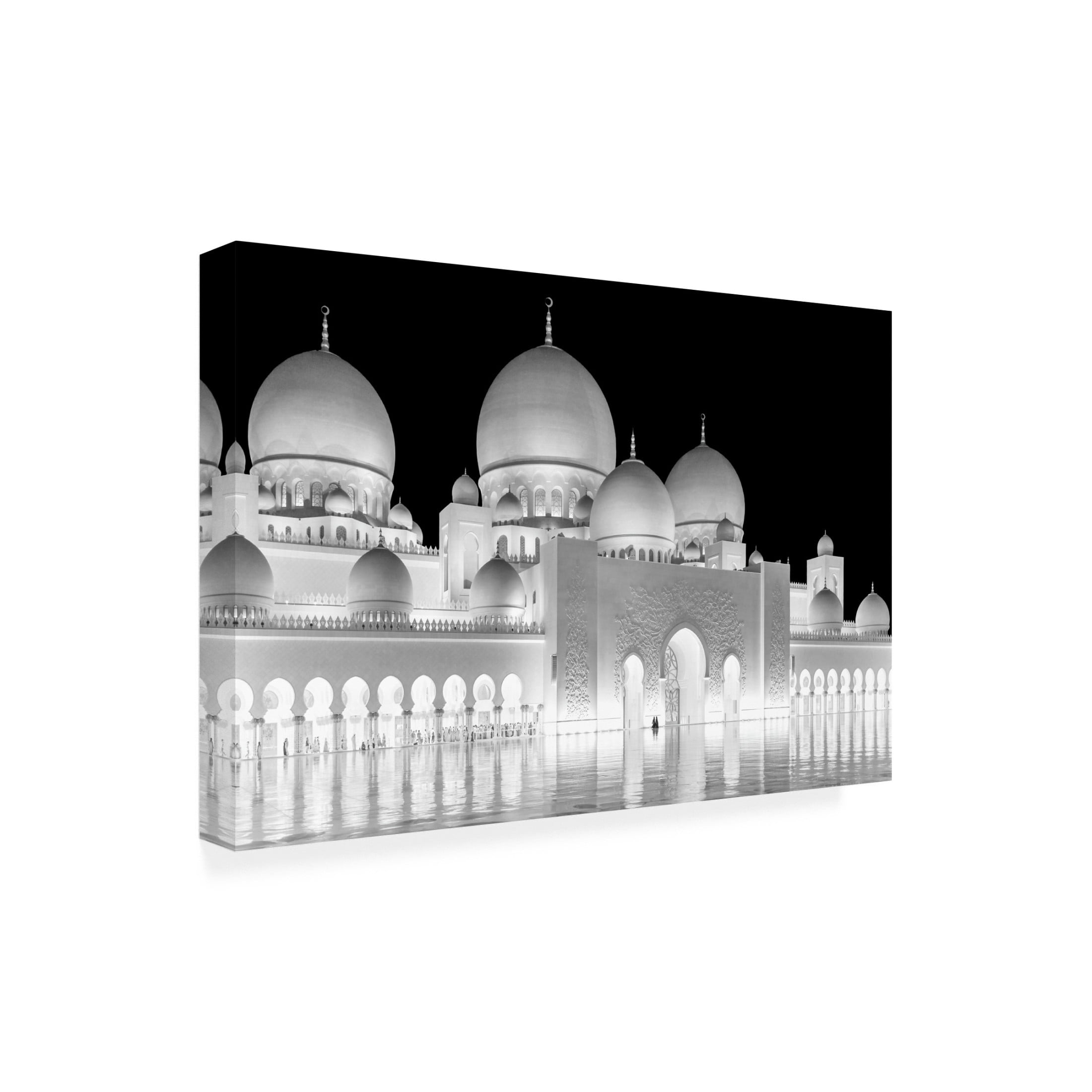 Trademark Fine Art Jie Jin Light of Abu Dhabi Grand Mosque Canvas Wall Art