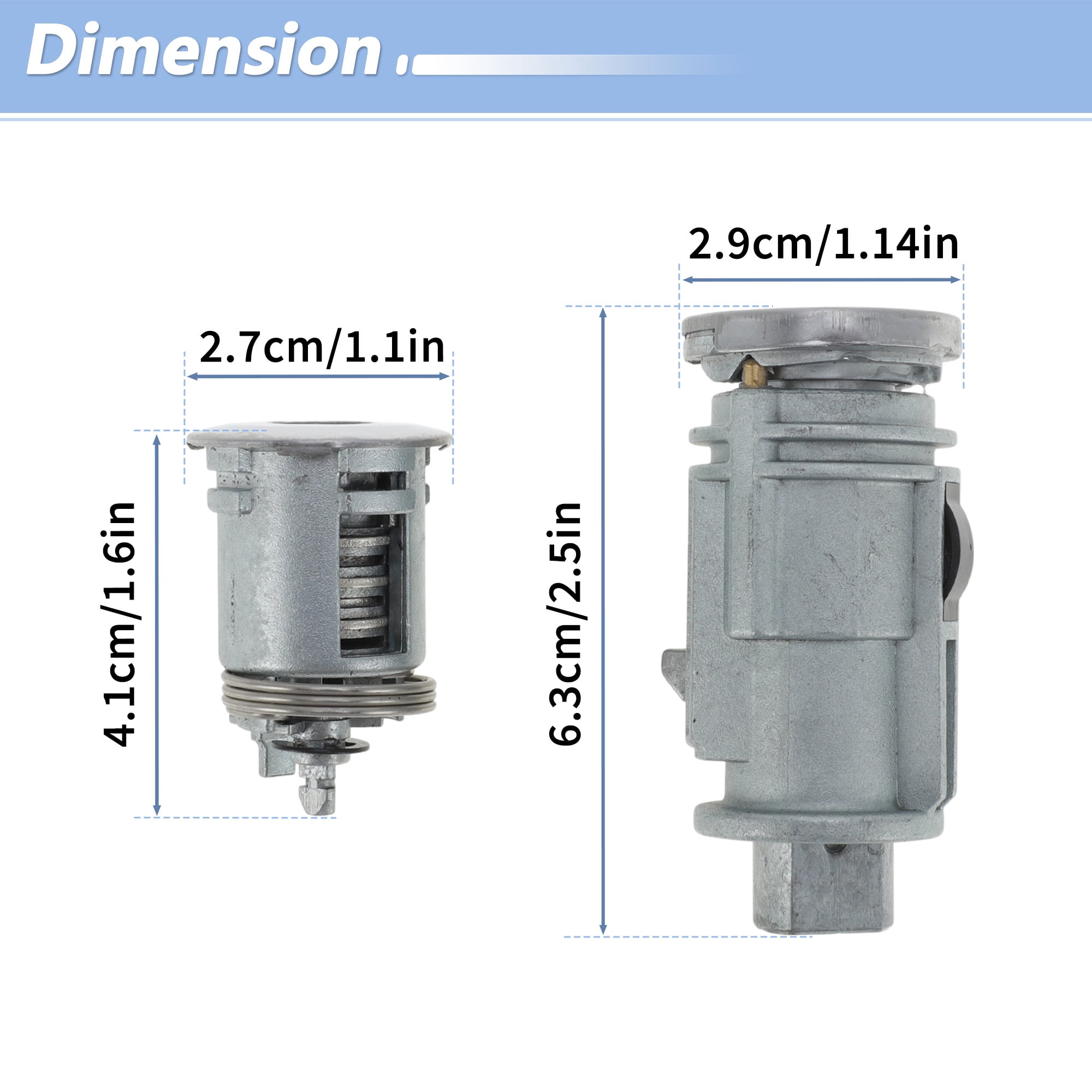 Unique Bargains Ignition Lock Cylinder for Jeep Wrangler TJ and for Dodge Stratus