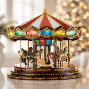 Mr. Christmas 15 in. Marquee Deluxe Carousel