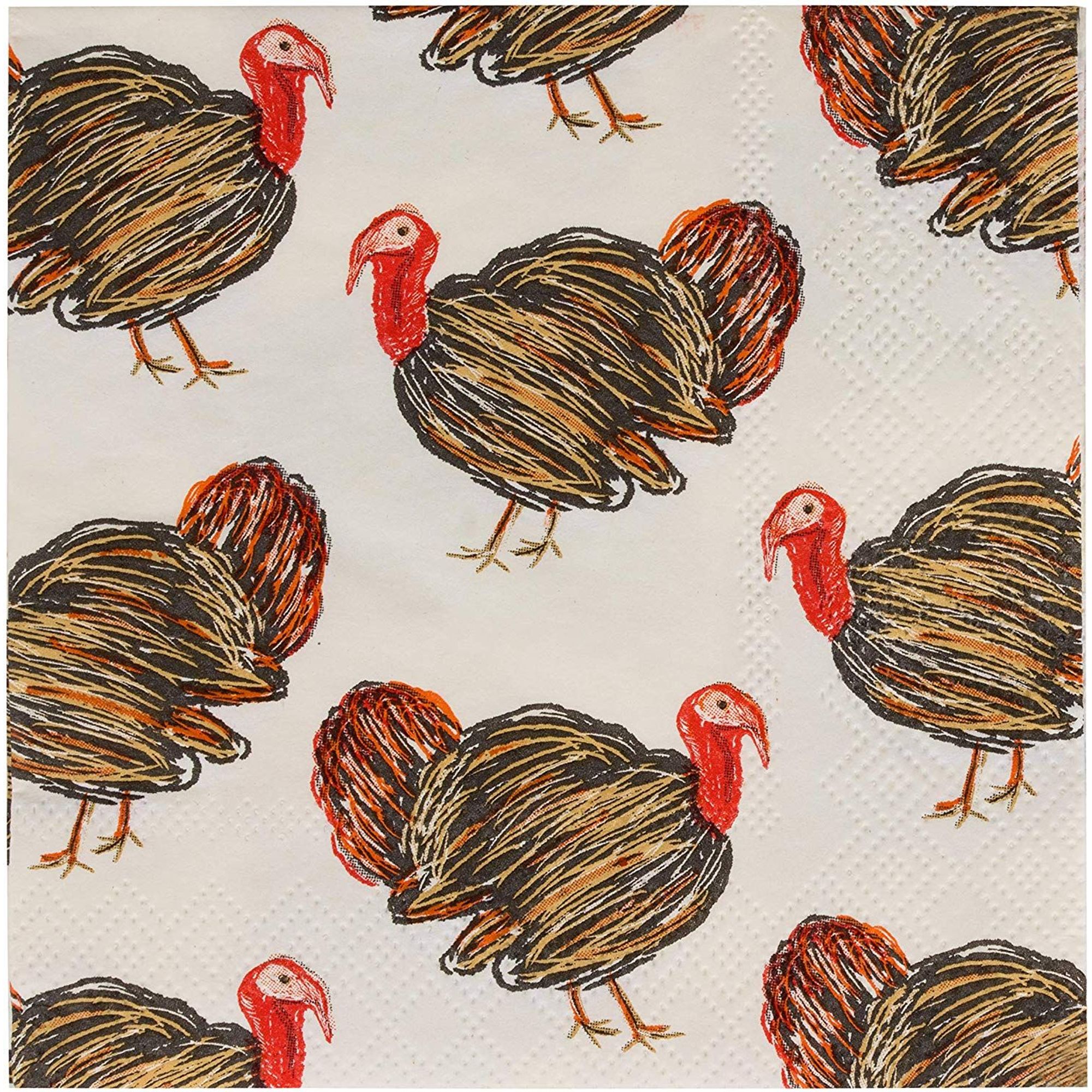 Cocktail Napkins 100Pack Disposable Paper Napkins, Autumn