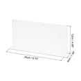 thumbnail image 2 of Unique Bargains L Type Shelf Dividers, PVC Clear Closet Shelf Separator 25 x 4 x 12cm 4pack, 2 of 5