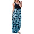 thumbnail image 1 of Vestido sin mangas sin mangas a juego con la familia informal de Pachwork con estampado floral para mujer Fridja  nalpqowj06, 1 of 6