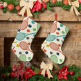 thumbnail image 6 of Lsque 18 Inches Racket and Tennis Ball Pattern Christmas Stockings Hanging Ornaments,Knitted Xmas Fireplace Hanging Stocking,Holiday Decoration, 6 of 8