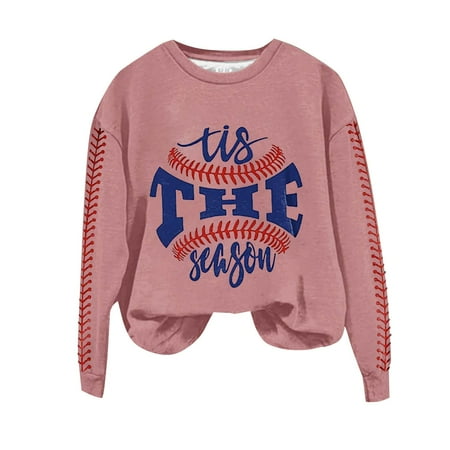 

WUDATI Women s Fashion Round Neck Long Sleeve Tie the Season Printed Hoodie Casual Pullover Top for Daily Wear Holiday Party Outfits Fall Winter Street