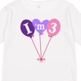 thumbnail image 4 of Inktastic 3rd Birthday Balloons 3 Year Old Girls Long Sleeve Toddler T-Shirt, 4 of 5