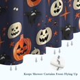 thumbnail image 6 of Dark Blue Pumpkin Ghost Halloween Pattern Shower Curtain 72"x72" ,Bathroom Decorative Shower Curtains Set with 12 Hooks,Modern Waterproof Washable Shower Curtain, 6 of 6