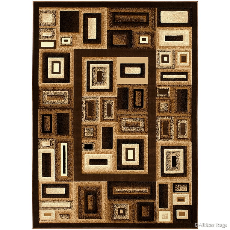 Allstar Rugs Brown Area Rug Size: 5'2 inch x 7'2 inch