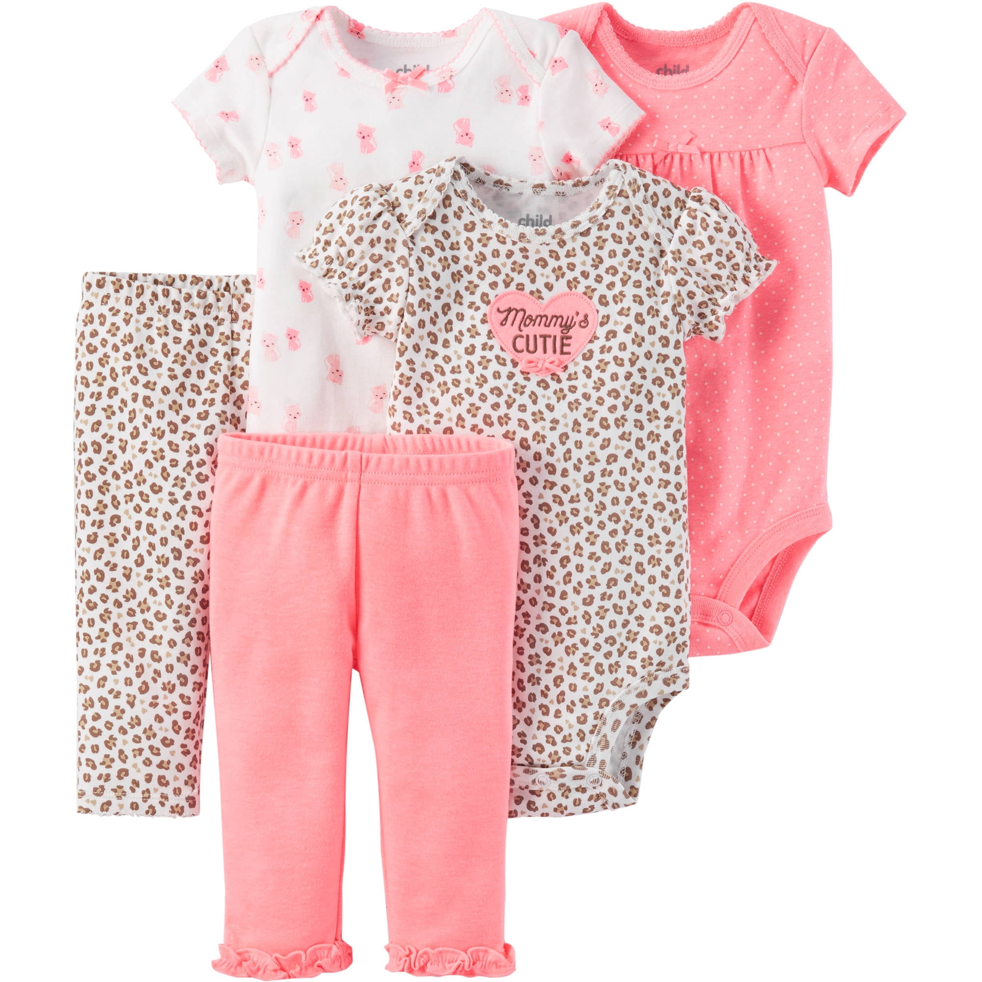 baby girl bodysuit set