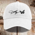 thumbnail image 5 of Dolly Baseball Hat Washed Denim Printed Baseball Cap Distressed Denim Hat With Curved Brim And Adjustable Strap One Size, 5 of 6
