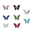 thumbnail image 4 of dianhelloya Nail Art Supplies 10Pcs Nail Art Decor Shining Three-dimensional Gloss Non-fading DIY Faux Crystal Manicure Craft Butterfly Nail Charm Nail Salon Supply, 4 of 7