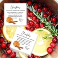 thumbnail image 4 of Christmas Stovetop Potpourri Simmer Instruction Cards  30 Pack  2.5 x 2.5" inches Square Card  Potpourri  White Christmas Design, 4 of 7