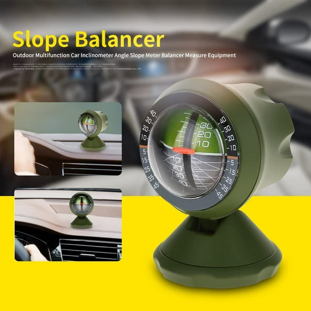 Inclinomètre de voiture boussole Angle pente niveau mètre viseur outil  équilibreur équipement de mesure pour véhicule automobile 
