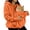 Hoodies57-Orange, variant on GUOBIOZIY Womens Zip Up Fleece Hoodie Large Front Pet Holding Pouch Long Sleeve Drawstring Loose Casual Outerwear Jacket