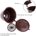 thumbnail image 3 of Cápsulas de plástico ecológicas, juego de filtros rellenables con cuchara y cepillo, paquete de 3 cápsulas de café reutilizables, 3 of 8