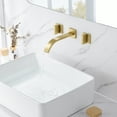 thumbnail image 3 of sumerain Gold Bathroom Faucet Wall Mount Bathroom Sink Faucet with Rough in Valve, 3 of 8