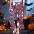 thumbnail image 2 of JAJAHO Girls Pajamas Pants Halloween Sleepwear Bottoms Sizes 3-14 Loose Straight Leg Kids Loungewear Pants, 2 of 4