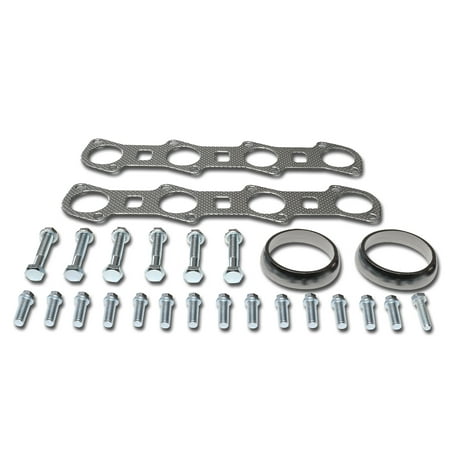 For 1999 to 2004 Ford F150 5.4L Supercharger Aluminum Exhaust Manifold Header Gasket Set 00 01 02 (Best Muffler For F150)