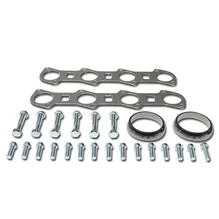 For 1999 to 2004 Ford F150 5.4L Supercharger Aluminum Exhaust Manifold Header Gasket Set 00 01 02 (Best Aftermarket Shocks For F150)