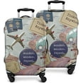thumbnail image 2 of Washable Luggage Cover Elastic Travel Suitcase Cover Anti-Scratch Suitcase Cover Fits 22-24in Luggage Cover, 2 of 6
