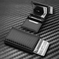 thumbnail image 2 of Blocking Credit Card Wallet Holder for Men, Slim Carbon Fiber Credit Card Holder Wallets with Multiple Card Slots and a Coin Pocket Slim and Durable Design, Red, 2 of 7
